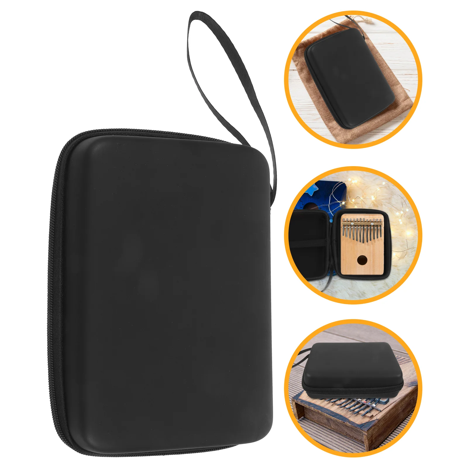 

s 17 Key 10 Key Kalimba Thumb Piano Case Protective Storage Bag Portable Pouch Scratch Proof Practical Gift