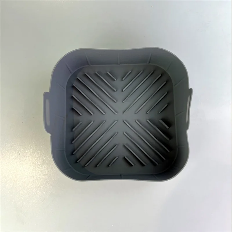 

HGFLE-3Pcs Air Fryer Silicone Liners Square Airfryer Liners 8.2Inch Air Fryer Pot For 4-8 QT Air Fryer Basket Accessories