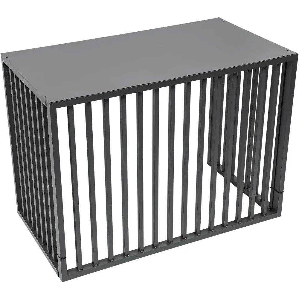 

Забор для кондиционера, металлические панели корпуса блока переменного тока, крышка для забора экрана конфиденциальности наружного кондиционера для мусорного бака, площадка для бассейна