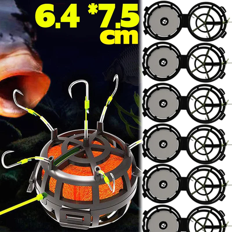 Angelköderkäfig mit Haken, umgekehrtes Design, Anti-Wasch-Design, Futterkorb für Karpfenangeln, Zubehör, langlebig, für den Außenbereich