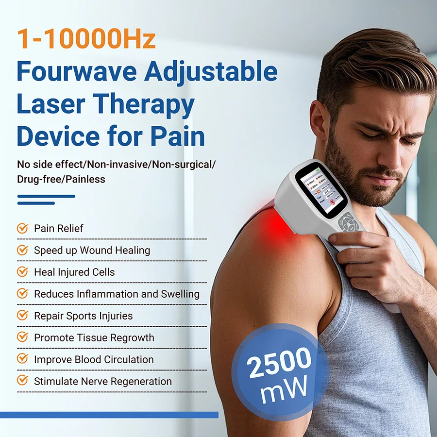 

2026 Home Use Laser Therapy Photobiomodulation Pbm Laser Therapy System for Knee Pain Relief Herniated Disc Treatment 980nm 808n