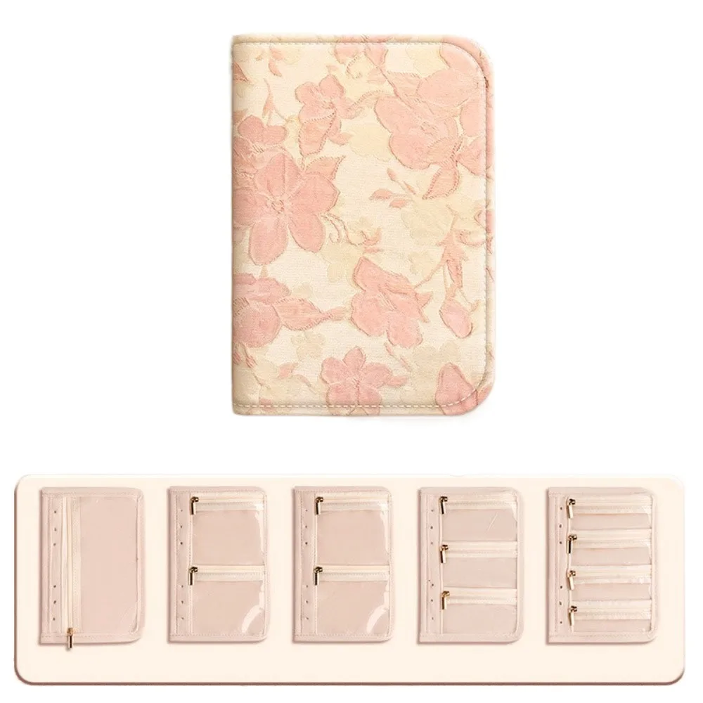 

Butterfly Flower Pattern Jewelry Storage Bag Anti-oxidation Multi-layer Jewelry Organizer Space Saving Grid Storage