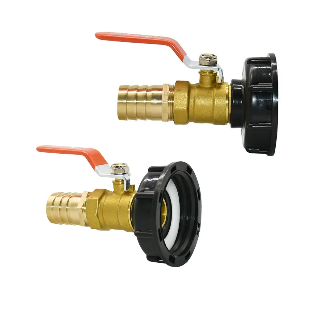 

25mm IBC Tank Adapter Tap S60 To 25mm Garden Hose Barb Connector Brass Faucet Alloy Tank 1000 Liter IBC Hose Valve Fitting