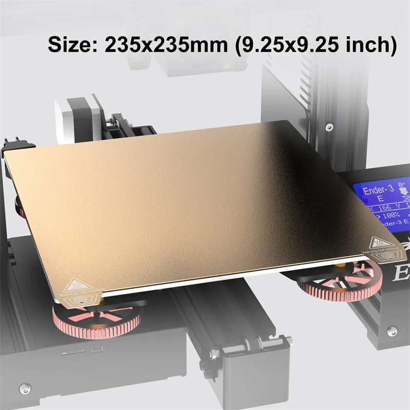 Creality Original PEI Sheet 3D Printers Build Plate 235x235mm Removable Magnetic Spring Steel Sheet for Ender 3/Pro/V2/S1/S1 Pro