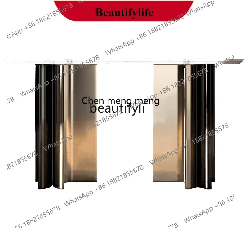 G153 Light luxury entrance table Entry foyer Decorative entrance cabinet Italian aisle End view table Living room entrance case