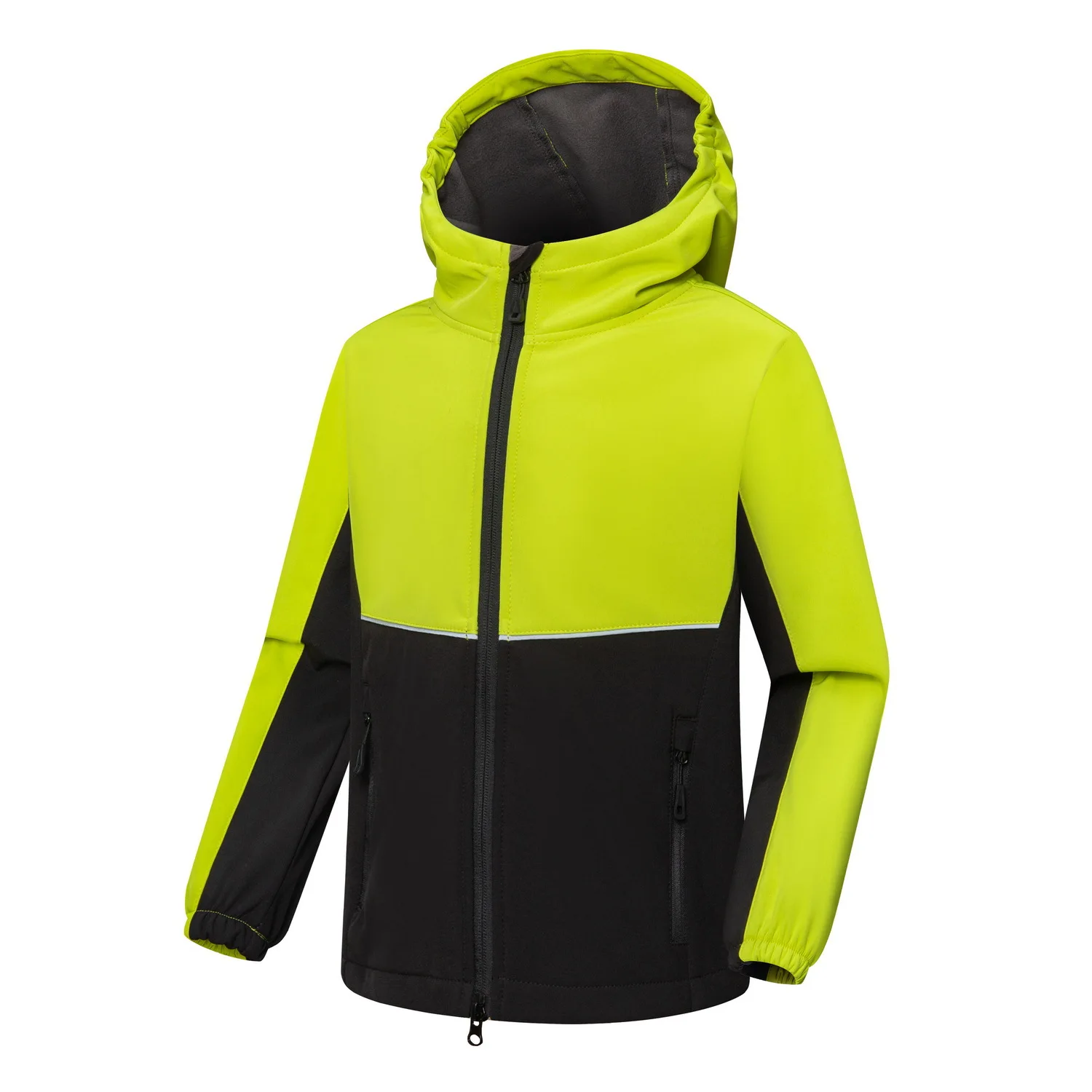 Kids Hiking Jacket Softshell Fleece Clothing, Windproof, Breathable, Boys, Girls Coat, Sport Riding, Camping, Mountain Wear