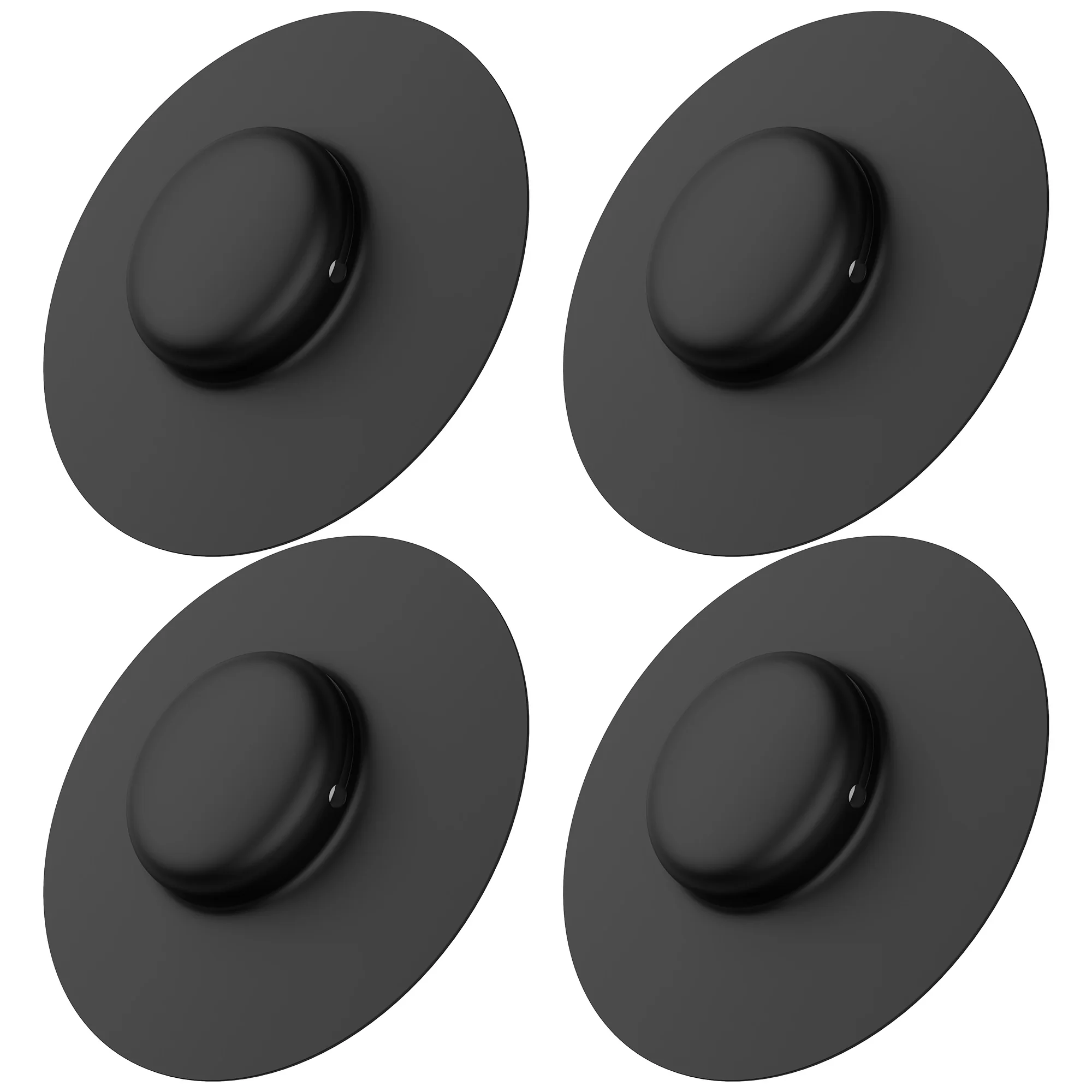 4 Pack Lightweight Silicone For Airtag Case with Adhesive Sticker Compatible with Apple AirtagsFor Luggage, Bags& Wallets