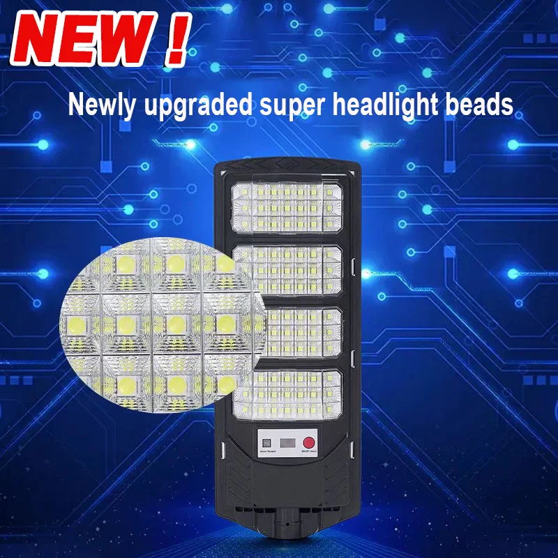 8000W LED Outdoor Solar Lights Integrated Super Bright Motion Sensor Solar Power Waterproof Garden Street Spotlight Wall Lamp