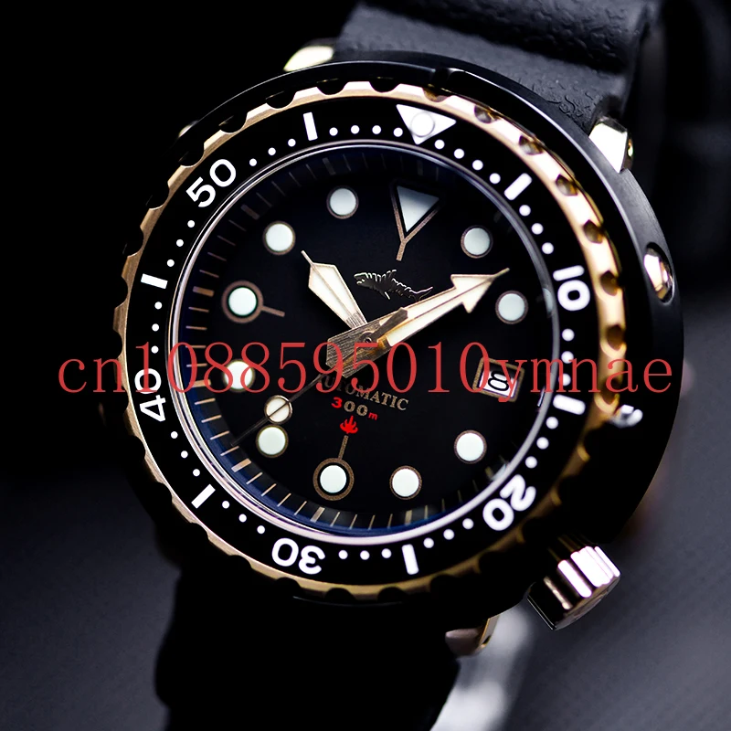 

[Official Genuine] Limited Rose Gold Canned Automatic Mechanical Luminous Diving Anti-300m Men's Watch