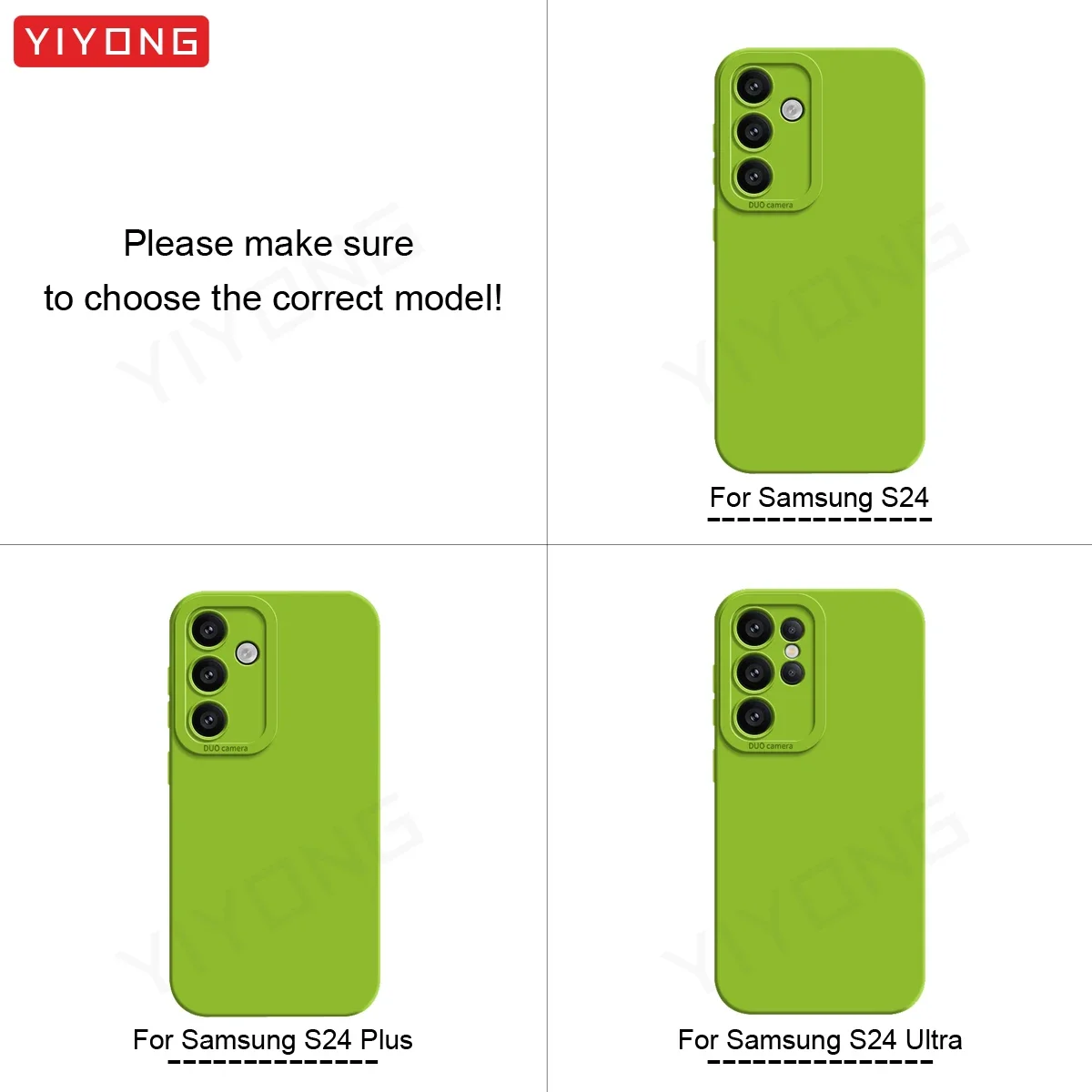 S22 Case YIYONG Square Liquid Silicone Soft Cover For Samsung Galaxy S22 S25 Ultra S23 S24 Plus  S22+ S23+ S24+ S25+ Phone Cases