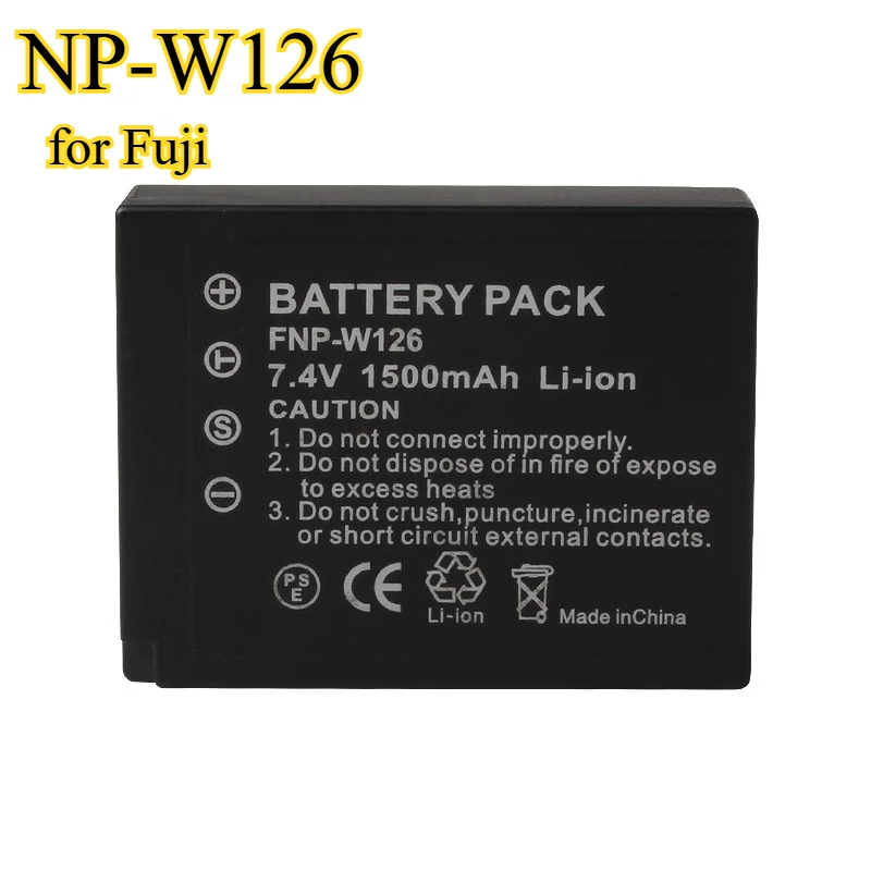 

1500mAh NP-W126 Camera Battery Suitable for Fuji XT20 T10 T2 XA3 A10 A5 A20 XE3 E2 X100F Battery
