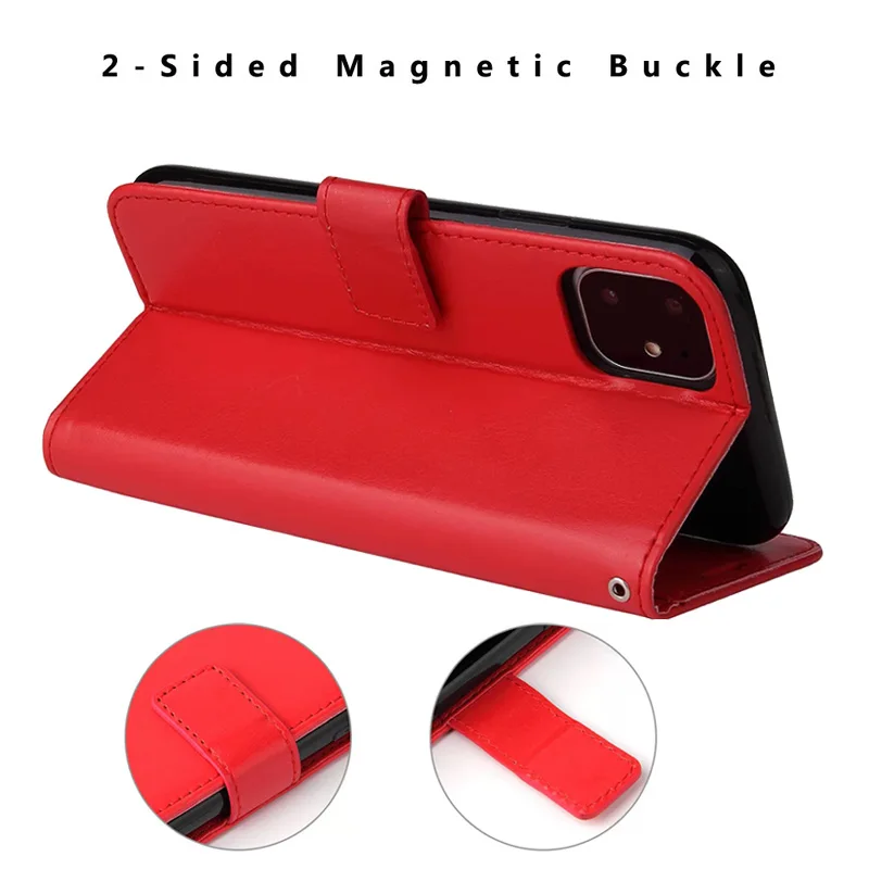 Leather Wallet Flip Case for Oppo Reno 7 6 5 4 3 2 Reno7 Reno6 Reno5 Pro Plus 5G 4G Z F K Lite 3-Card Slot Magnetic Cover Capas image 6