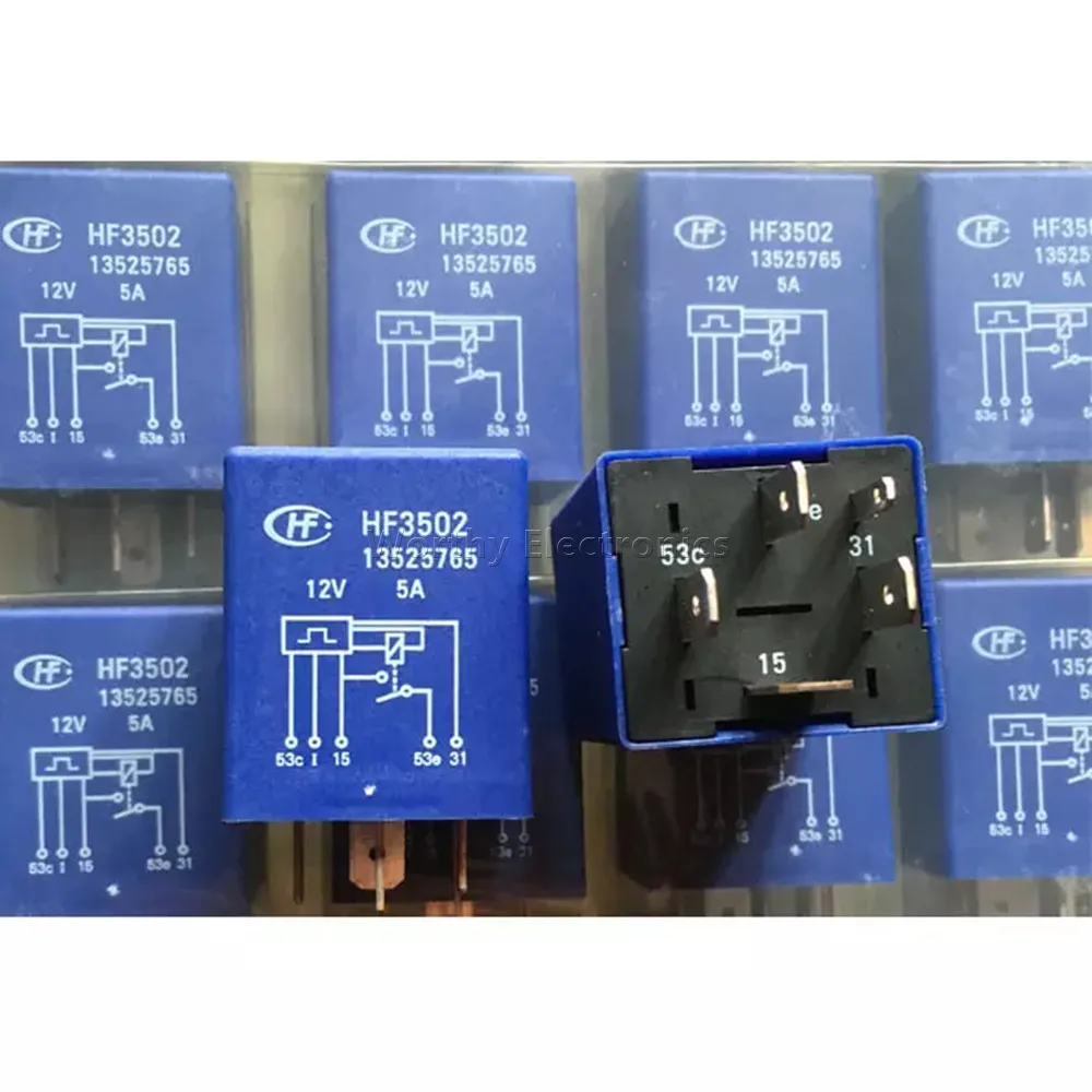 

Free Shipping 10PCS/LOT 12VDC 15A 5PIN Relay HF3502 13525765