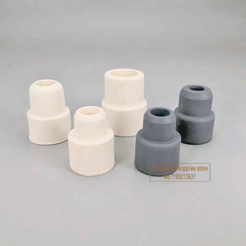 20pcs/50pcs/100pcs Lab Gray/white Rubber Stopper Reverse Thread Cap 14# 19# 24# Rubber Sealing Plug for Laboratory Bottles