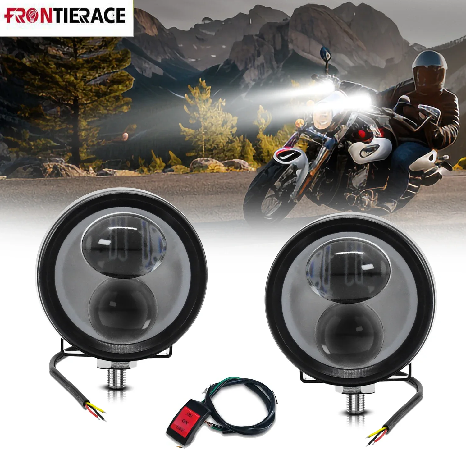 

Explorers Motorcycle Led Len Fog Work Lamp Headlight Driving Running Super Brighter 12V 24V for 4x4 High/Low Spot