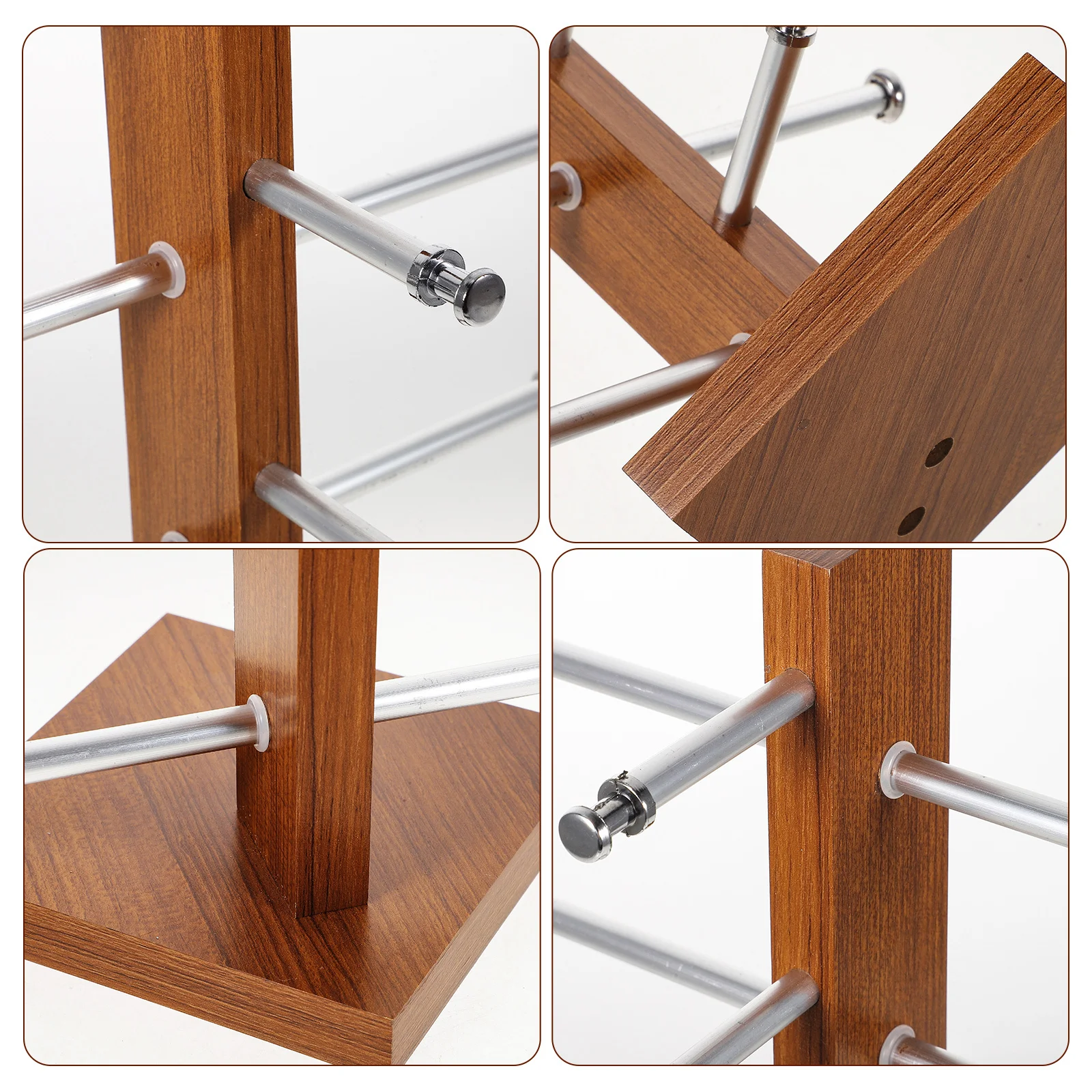 

Multi-Tier Glasses Display Stand Wooden Eyeglasses Holder Desktop Sunglasses Rack Organizer Eyeglasses Storage Rack for Home