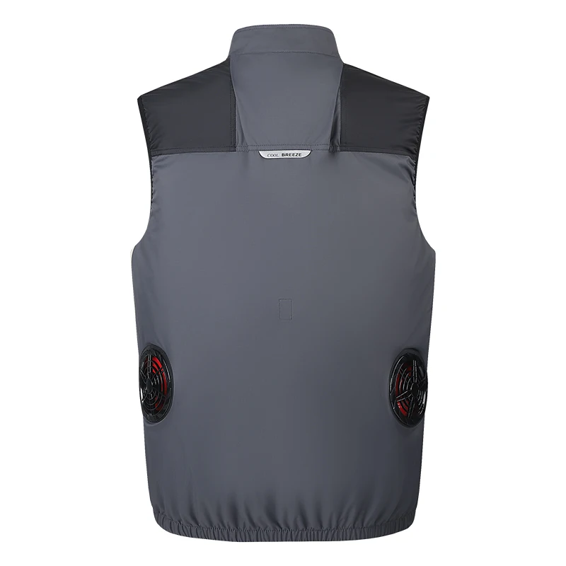 Summer Cooling and Heat-Insulating Air Conditioning Vest, Construction Site Heatstroke Prevention and Ventilation Fan Vest, Outdoor Use