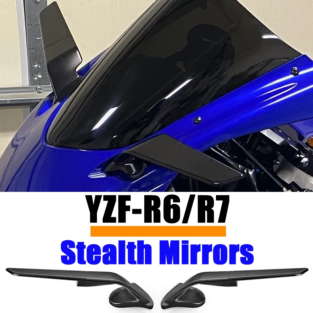 

For YAMAHA YZF-R7 R7 Accessories Stealth Mirrors YZF R7 YZFR6 YZF-R6 Rearview Mirror Adjustable Sport Winglet Side Mirror Kits