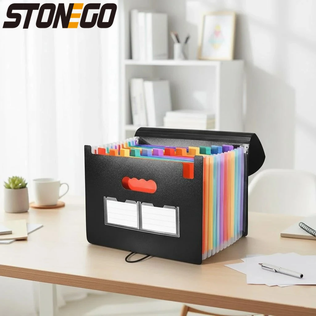 

Прочный водонепроницаемый органайзер-аккордеон для документов, 13-25 отделений, папка с тремя герметичными клапанами, сумка для хранения офисных документов