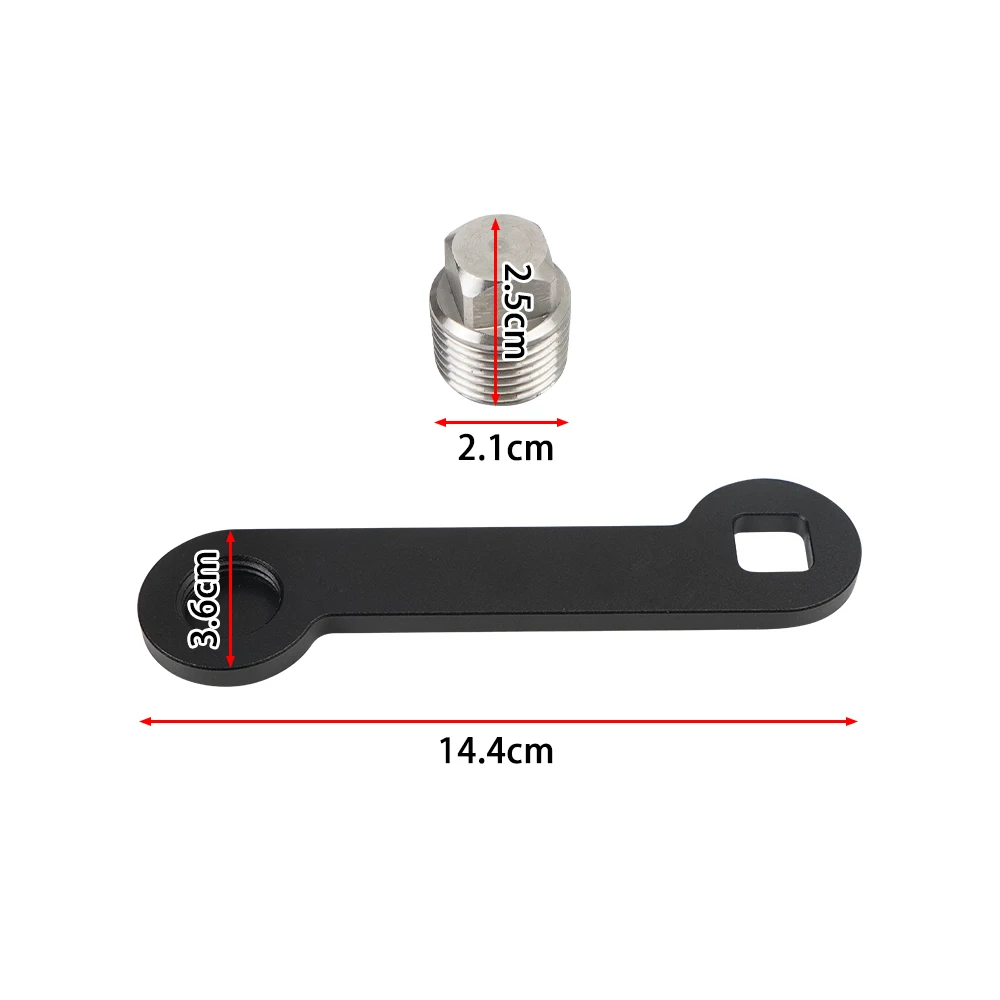 1 Set Boat Drain Plug Wrench Fits 1/2 inch NPT Plug Easy to Use and Store