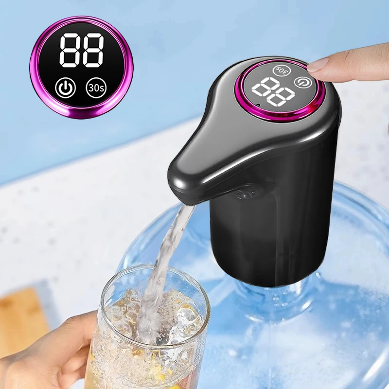 Electric Water Pump, Intelligent Household Bottled Purified Water Automatic Water Dispenser, USB Charging