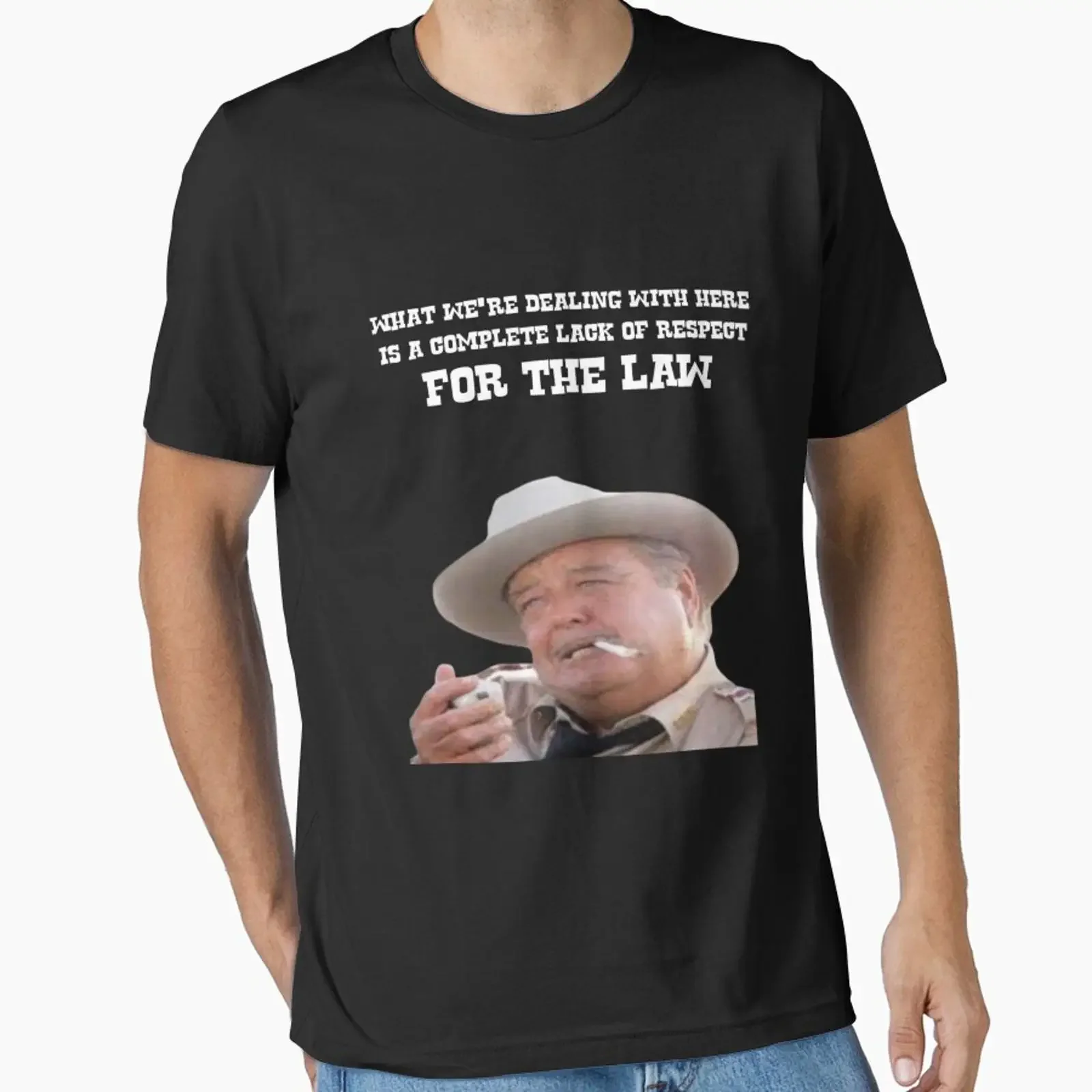 Sheriff Buford T Justice Smokey and the bandit Essential Shirt vintage Washed Comfortable Casual Breathable Stylish homme
