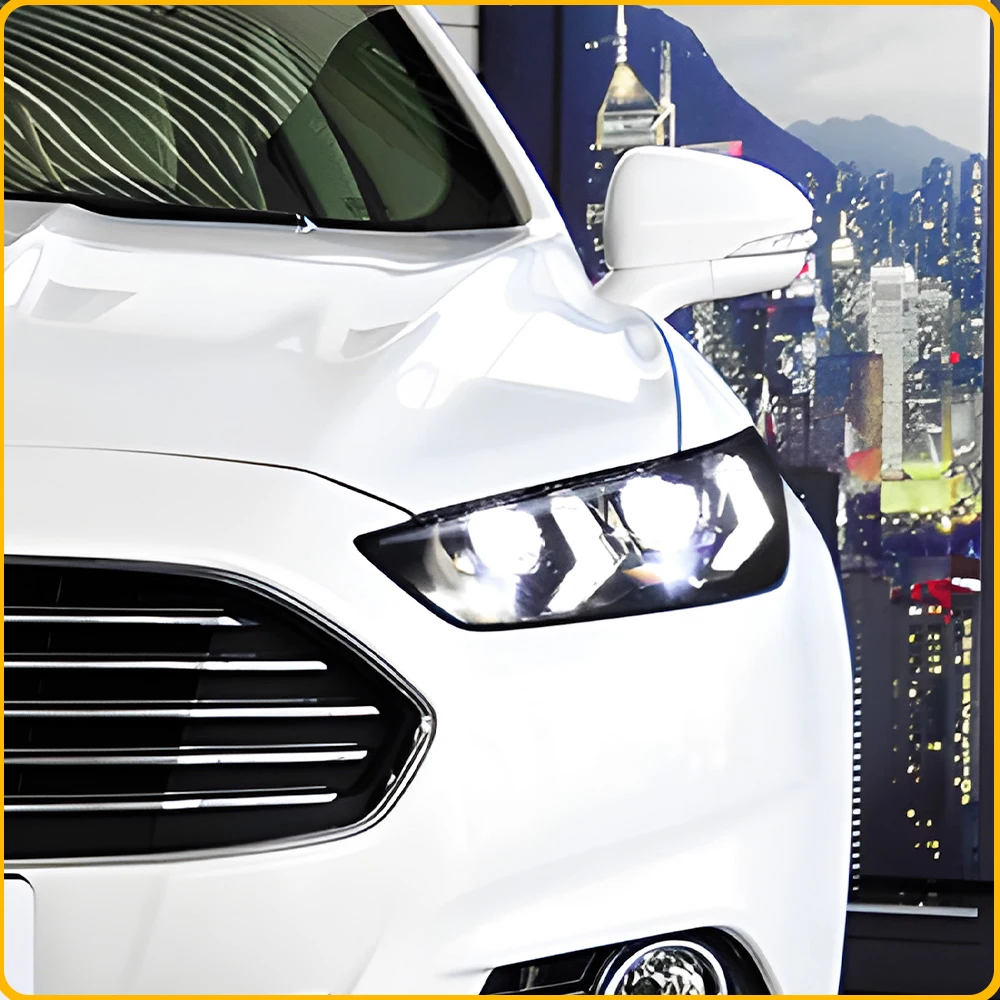 Headlight Assembly For Ford Mondeo MK5 Fusion 2013‑2016 Modified Demon Eye Auto LED DRL Projector Lens Plug and Play Turn Signal