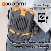 Xiaomi 1800mah Waist Fan USB Rechargeable Waist Clip Fan Air Cooler For Outdoor Work Camping Sport Office Dorm Hanging Neck Fan