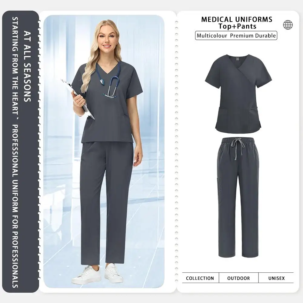 

Stretch Fabric Womens Scrubs Pet Handwashing Workwear Outerwear Loungewear