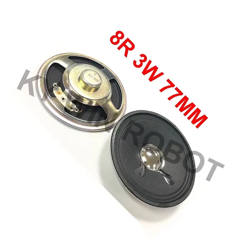 2 unids/lote nuevo altavoz ultrafino 8 ohmios 3 vatios 3W 8R diámetro del altavoz 77MM 7,7 CM espesor 17,4 MM