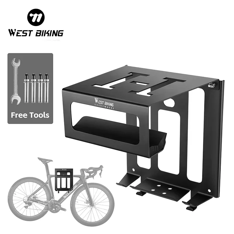 WEST BIKING Bicycle Wall Mount Rack Mtb Road Bike Storage Fixed Hanging Hook Bike Support Stand Bracket Holder Cycling Parking