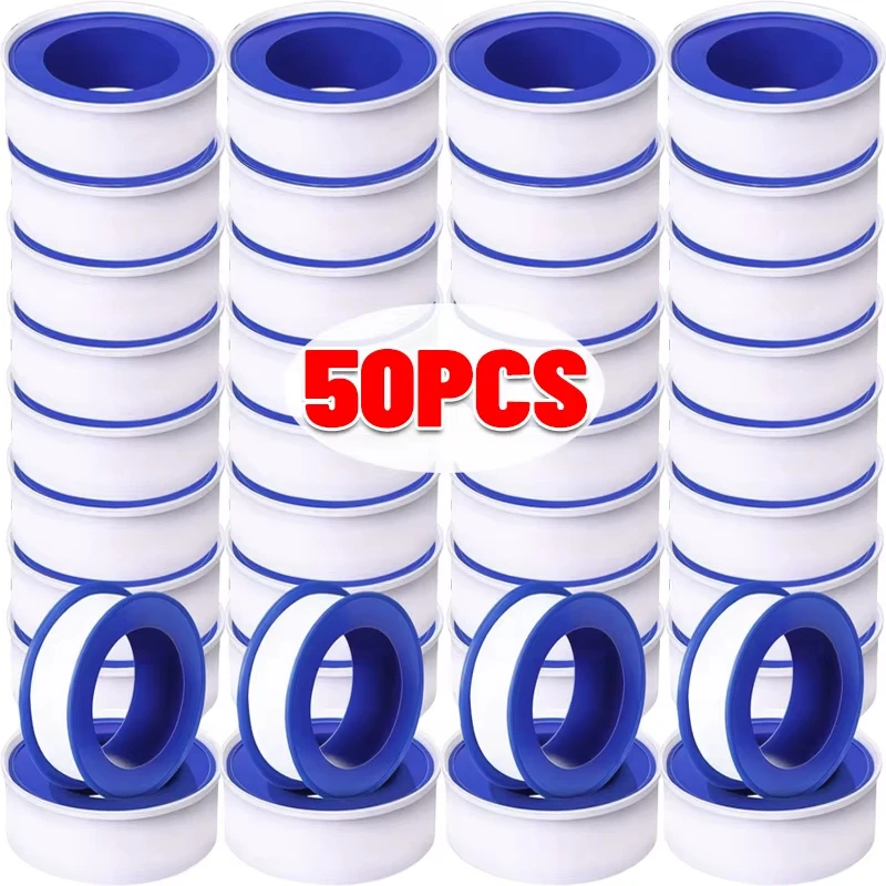 PTFE Plumbers Tape High-Density Pipe Sealing Tape Waterproof Gas Plumbing Thread Tape White Water Sealant Seal For Shower Head