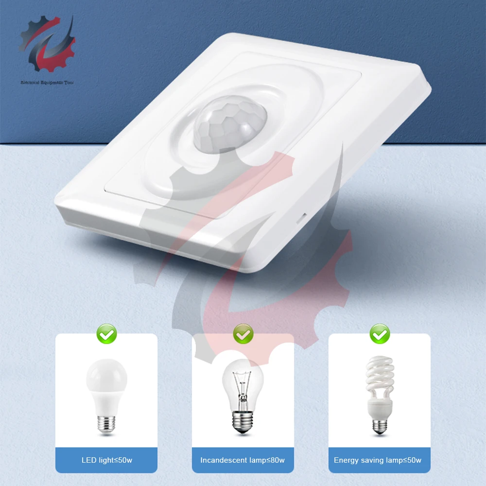 PIR Motion Detector Light Control Switch 220V Human Presence Sensor Delay Switch Infrared Human Body Induction Switch Smart Home