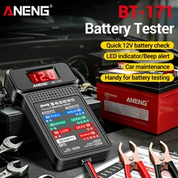ANENG BT-171 Multifunctional Battery Testers 12V Auto Repair Industry Detection with LED Reverse Display Screen Electrician Tool