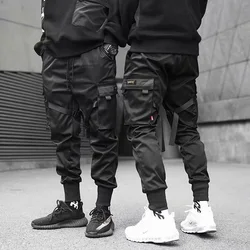 Men's Techwear Pants Cotton Streetwear Black Cargo Trousers Youth Harem Pants Joggong Sportswear Trendy Jogger 2024 Z1