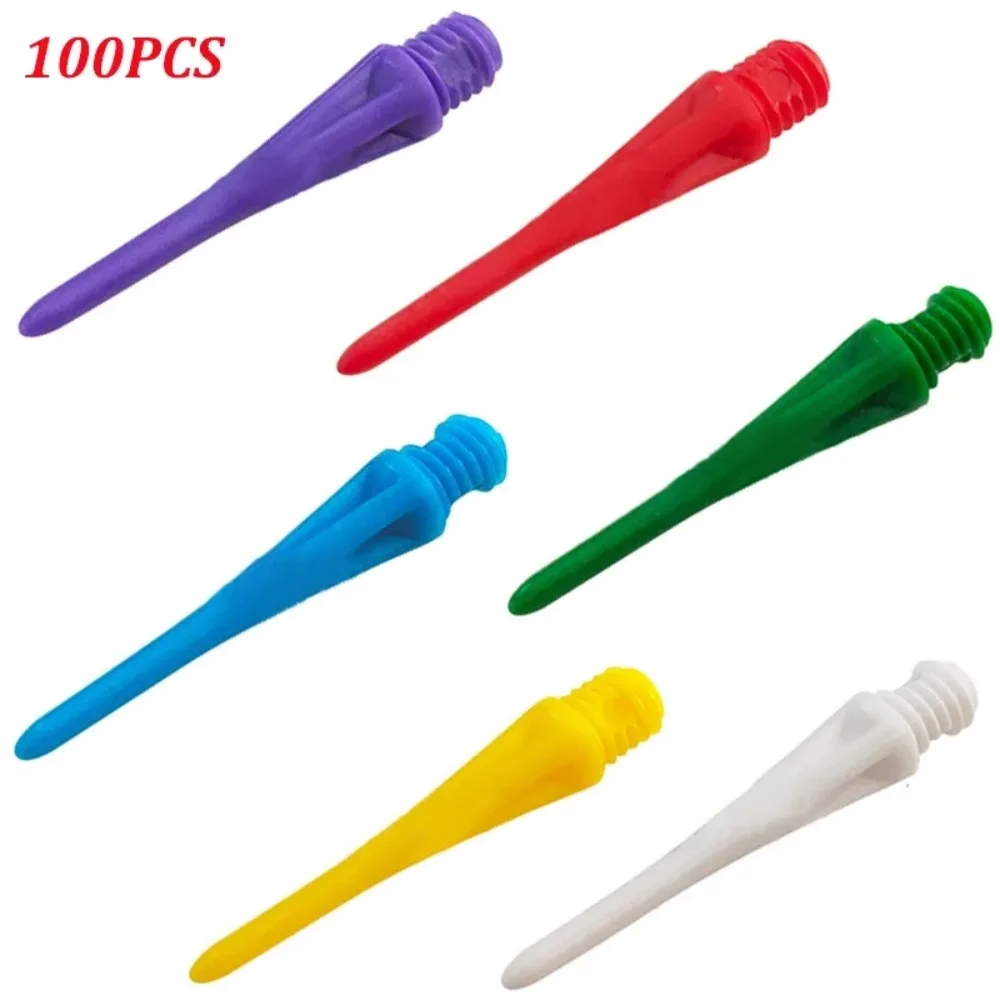 

100PCS High Precision Electronic Dart Plastic Professional Dart Durable Soft Tip Points Needle Replacement Set Darts Accessories