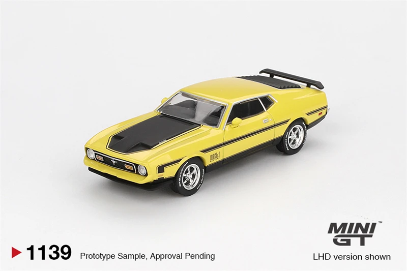 

PreSale MINI GT 1:64 Mustang Mach1 Grabber Paper Box / Blister Package Die-Cast Car Model Collection Miniature