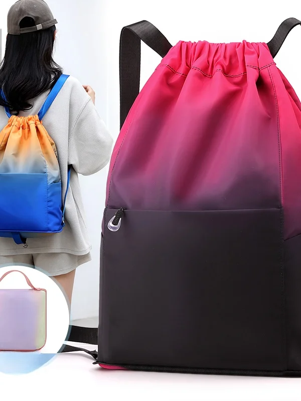 

Travel Sports Bapa Large Capaci Lightweight Portable Storage Bag Dstring Easy to Carry Youth Ox Cloth oulder Bag