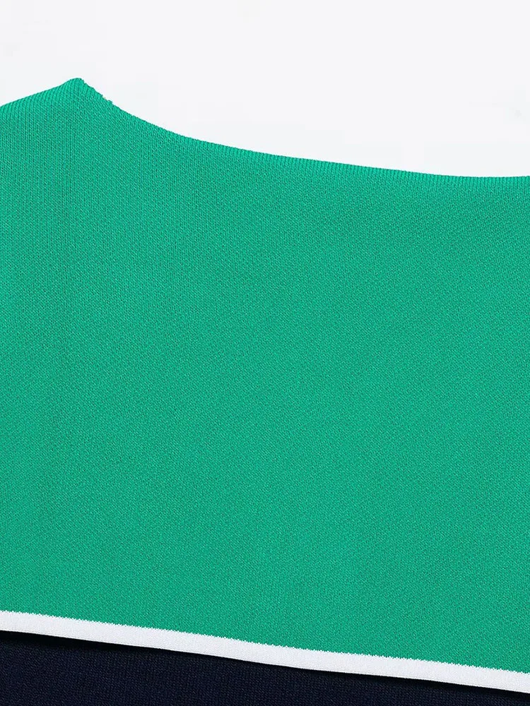 Women's New Fashion Short Cardigan Contrast Design Short Sleeve Knitted Tops For Women Single Breasted Knitted Cardiga