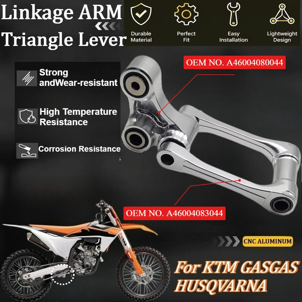 For KTM Husqvarna GasGas Motorcycle Linkage ARM Pull Rod Triangle Lever CNC Processing Aluminum Rear Shock Suspension Accessory
