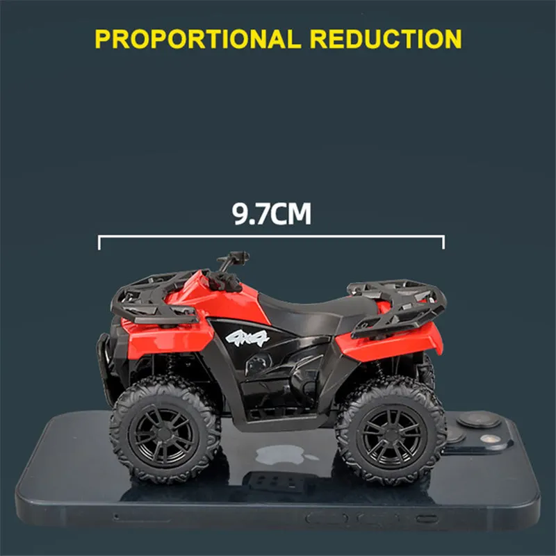 1:36 Alloy ATV Motorcycle Model Diecasts Metal Toy Beach All-Terrain Off-Road Motorcycle Motorcycle Model Simulation Kids Gifts