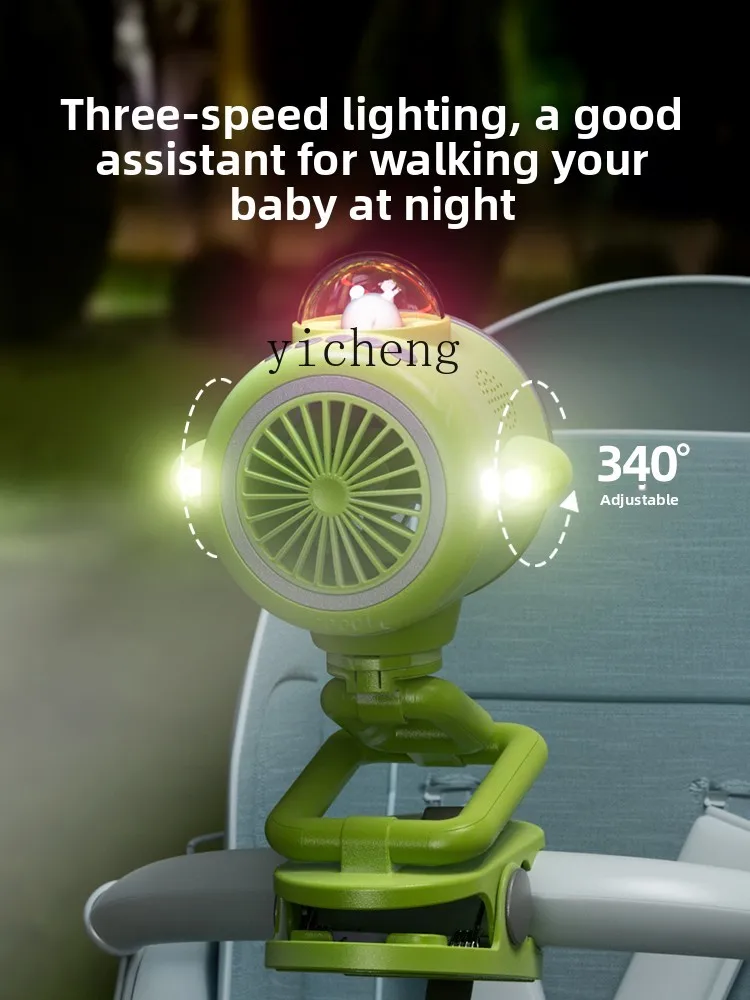 ZK small fan charging outdoor clip type USB cable charging desktop type, handheld type, clip type