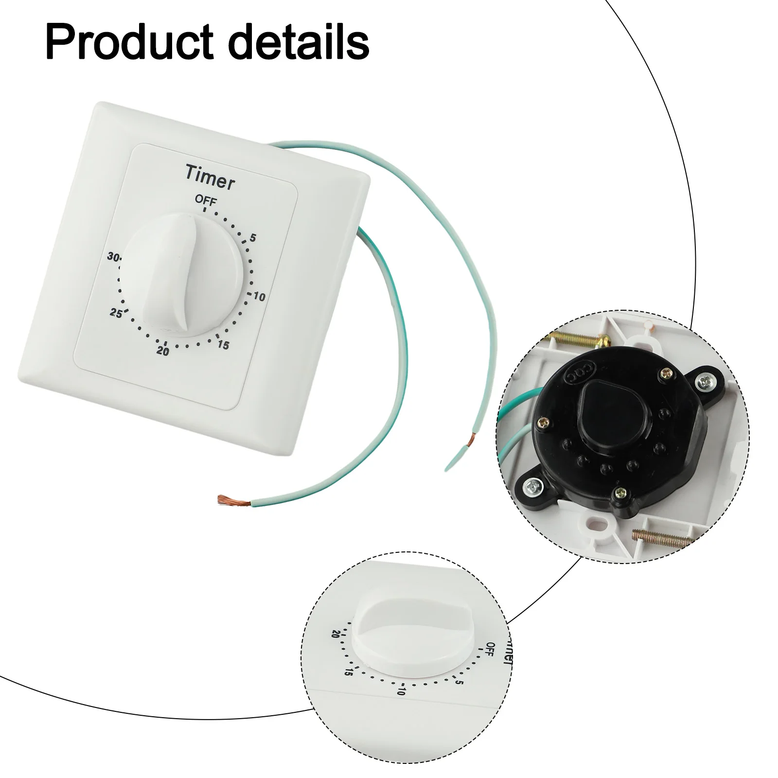 Timer Control Socket with LED Indicator Light Efficient Management of Household Appliances Like Fans and Water Pumps