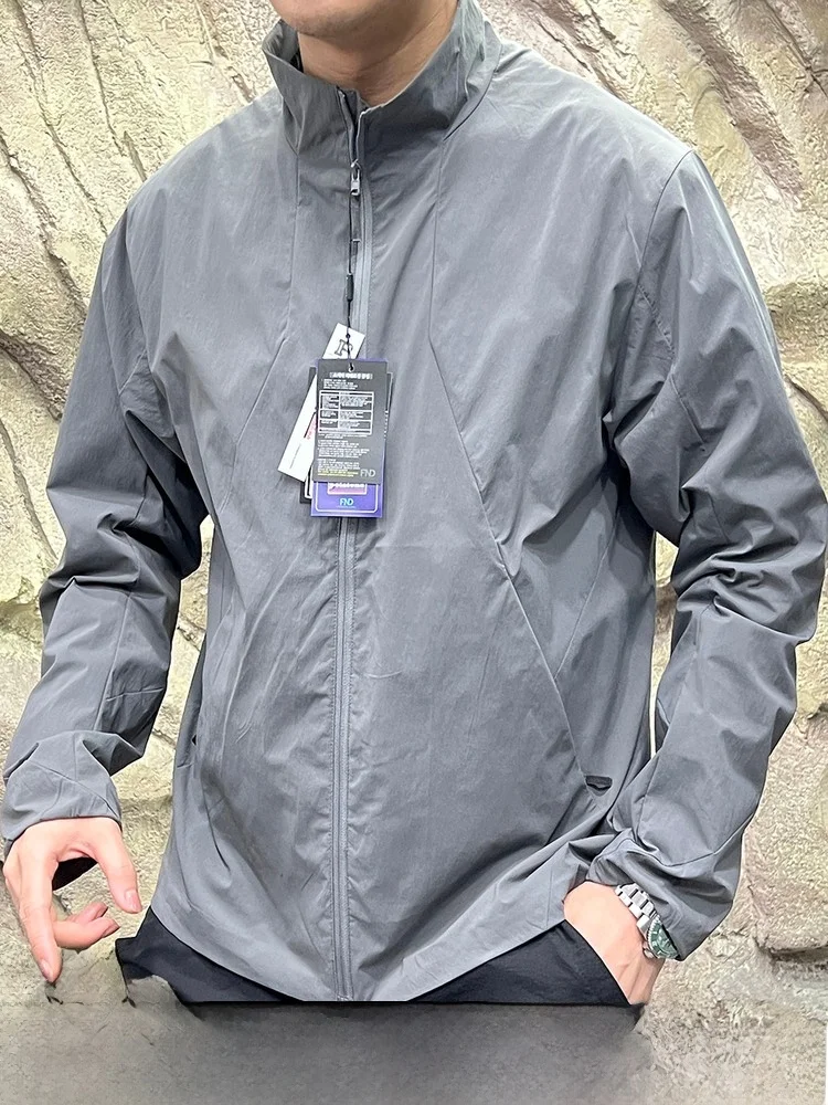 

DingLi представляет: Элегантная приталенная куртка для деловых поездок и повседневной носки, мужская осенне-весенняя тонкая верхняя одежда с воротником-стойкой