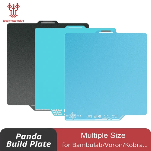 BIQU Panda Placa de construcción CryoGrip Pro recubrimiento sin obstrucciones resorte de acero de doble cara para impresora 3D BambuLab Voron Kobra Ender K1 MAX