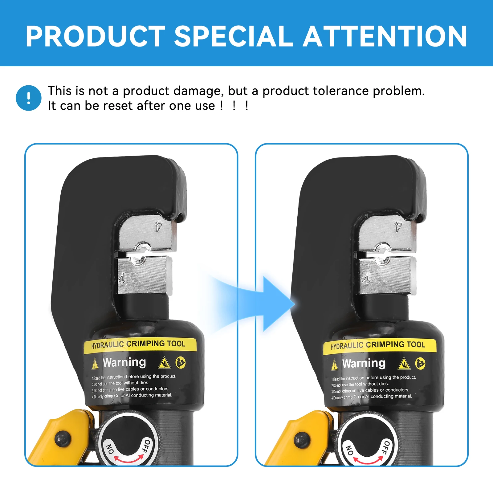 Podofo-Herramienta de Prensado hidráulico, 4, 6, 10, 16, 25, 35, 50, 70mm ², 10T, troqueles de crimpado cromados, Kit de herrami