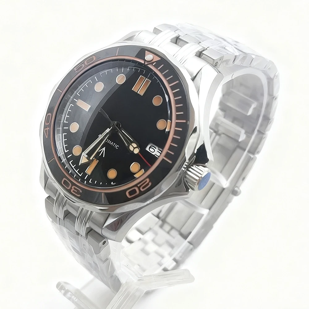 Fine quality Luxury 41mm Men's automatic mechanical diving watch,NH35 movement Ceramic ring Hard sapphire mirror Luminous