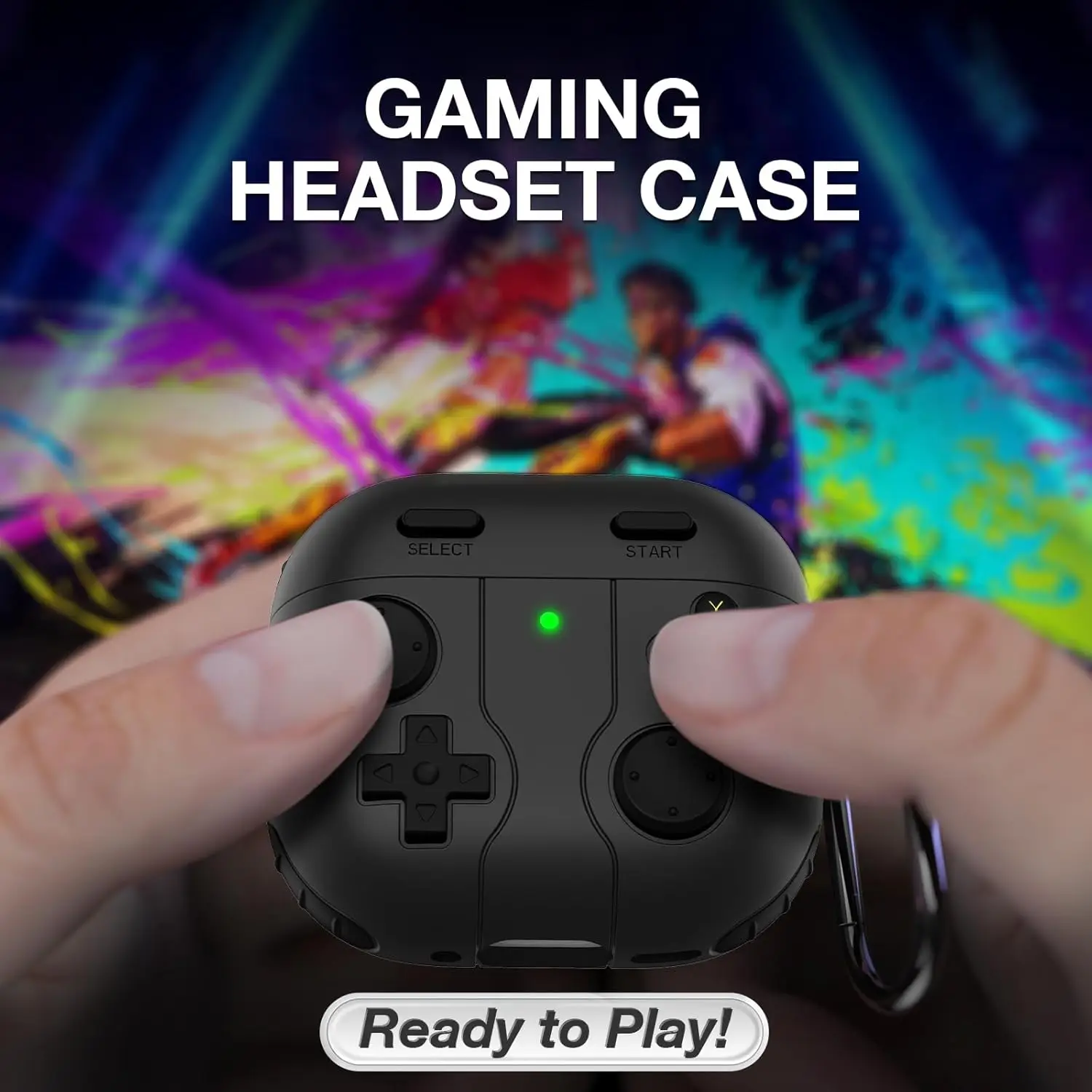 2024 Nowość dla AirPods 4 Etui Classic Handheld Game Console Protector Skin Cover z brelokiem i smyczą do AirPods 4 Case 2024