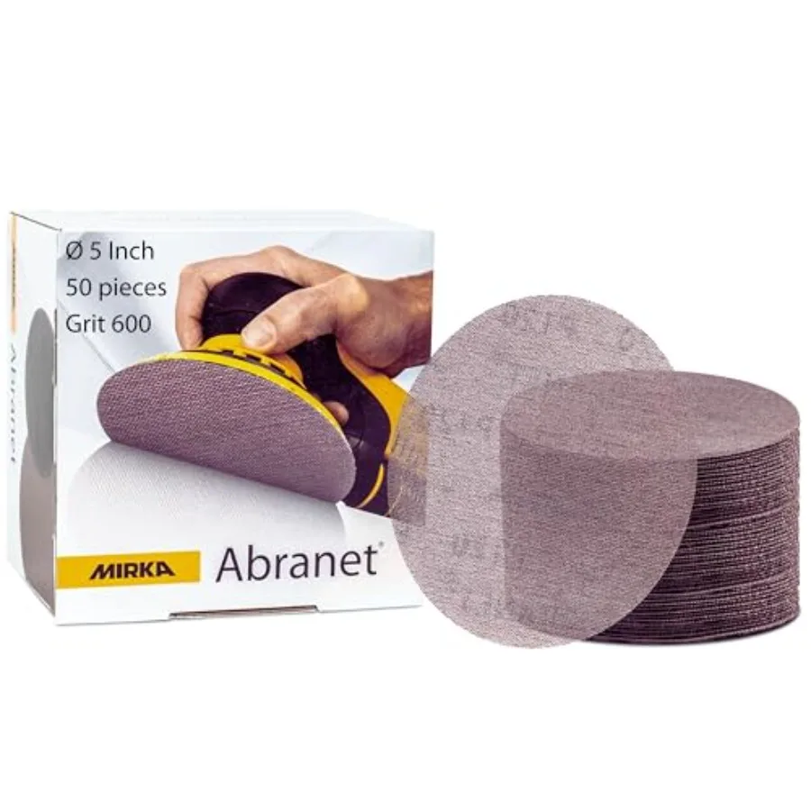 

Abranet Sanding Mesh Discs - - 5 Inch Hook and Loop Sanding Discs - Mesh Sandpaper for Dust-Free Sanding for Wood Metal Automot