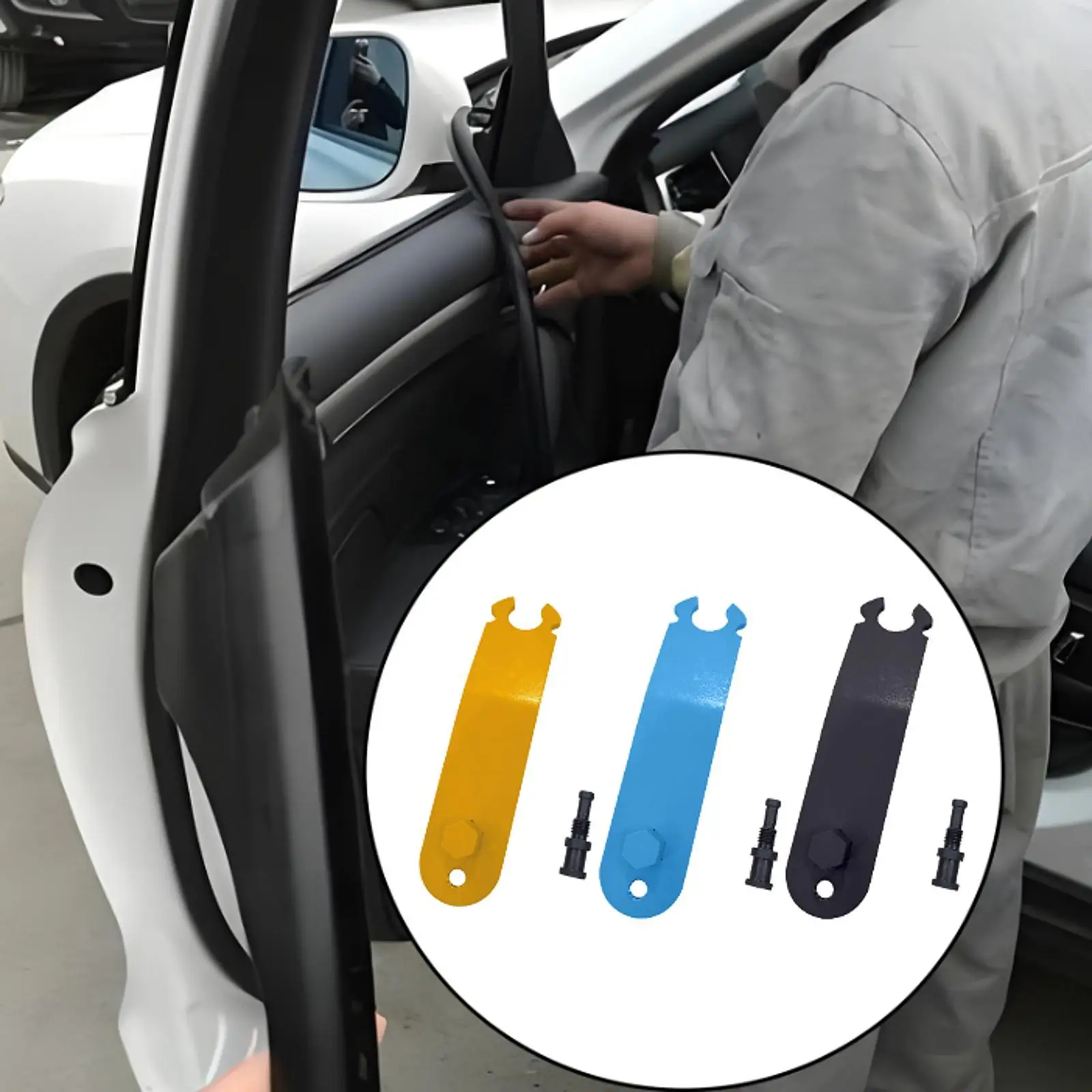 

Door Alignment Tool Repairs Labor Saving Heavy Duty Portable Convenient Parts Auto and Truck Body Collision Repair for Cars